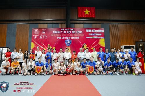 Giải Pickleball ngành Y Hà Nội mở rộng 2026: Sôi động sân chơi kết nối, lan tỏa tinh thần sống khỏe