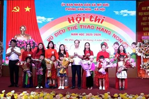 Xã Mỹ Đức: Giúp trẻ nhỏ phát triển toàn diện cả về thể chất và trí tuệ