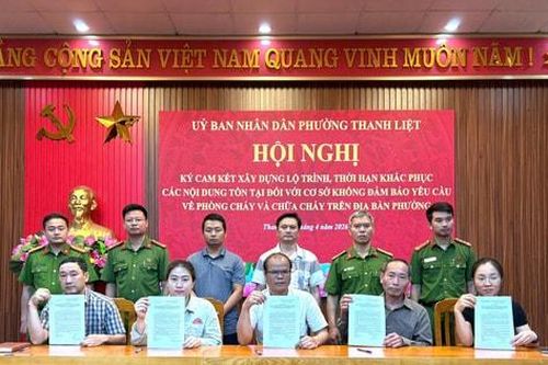 Hội nghị triển khai các kế hoạch thực hiện về PCCC tại phường Thanh Liệt