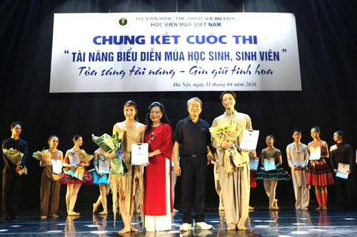 Trao giải Cuộc thi Tài năng biểu diễn múa học sinh, sinh viên năm 2026