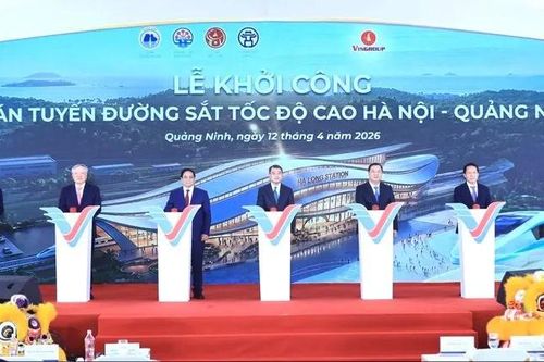 Khởi công dự án tuyến đường sắt tốc độ cao Hà Nội - Quảng Ninh trị giá hơn 5,6 tỷ USD