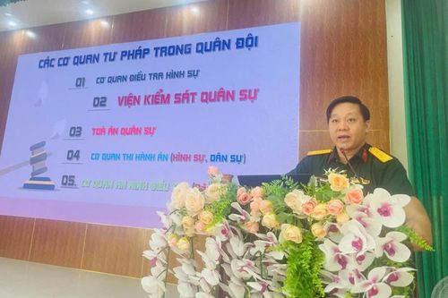 Viện kiểm sát Quân sự Khu vực 71 tổ chức tuyên truyền phổ biến giáo dục pháp luật