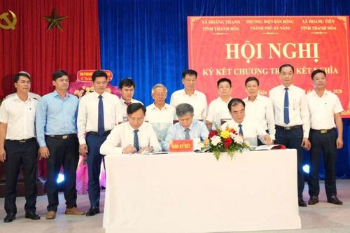 Xã Hoằng Tiến, Hoằng Thanh kết nghĩa với phường Điện Bàn Đông (Đà Nẵng)
