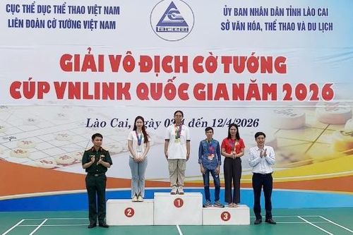 Bắc Ninh xếp thứ Nhì toàn đoàn Giải vô địch Cờ tướng quốc gia