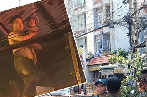 Liều mình tìm cách thoát khỏi đám cháy căn nhà trọ 4 tầng