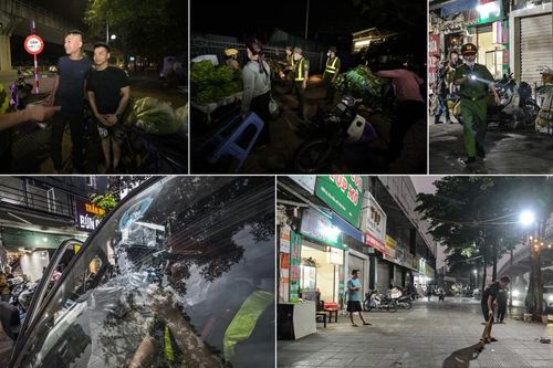 Trắng đêm thiết lập lại lại vỉa hè, lòng đường ở chợ đầu mối lớn nhất phía Tây Thủ đô
