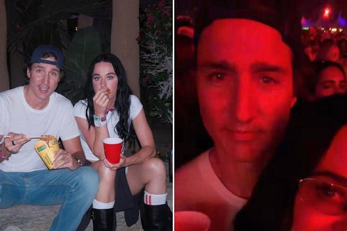 Katy Perry quấn quýt cựu Thủ tướng Canada