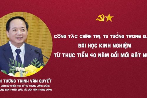Công tác chính trị, tư tưởng trong đảng - Bài học kinh nghiệm từ thực tiễn 40 năm đổi mới đất nước