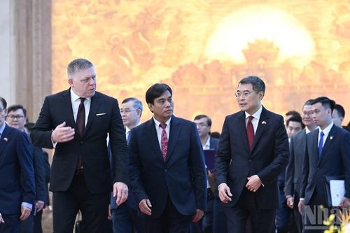 Thủ tướng Lê Minh Hưng hội đàm với Thủ tướng Slovakia Robert Fico