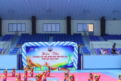 Gần 1.300 trẻ 5 tuổi tranh tài Hội thi Aerobic mầm non khu vực phía Tây Đắk Lắk