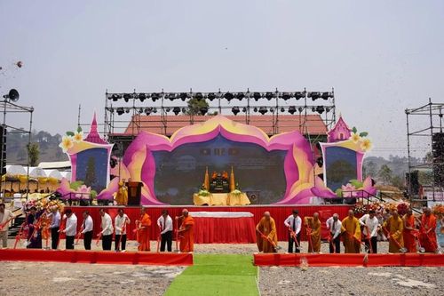 Lào: Đại lễ Phật đản Phật lịch 2570 và khởi công xây dựng chính điện chùa Hữu Nghị