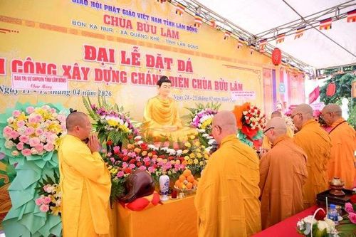 Lâm Đồng: Lễ đặt đá xây dựng chùa Bửu Lâm