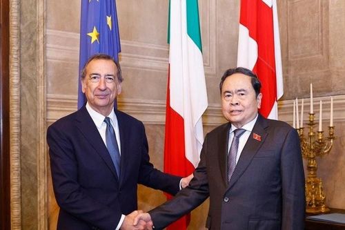 Chủ tịch Quốc hội Trần Thanh Mẫn gặp Thị trưởng thành phố Milan Giuseppe Sala