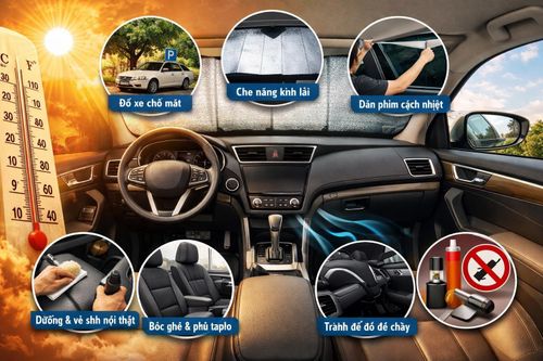 Bảo vệ nội thất ô tô trong mùa hè bằng 8 cách dễ làm