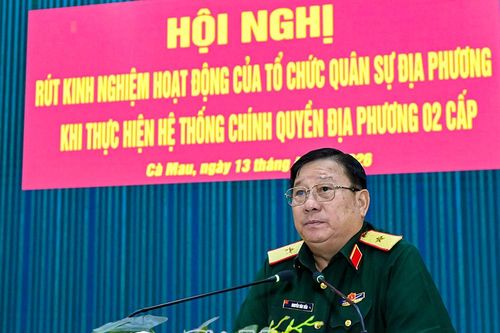Tiếp tục sắp xếp tổ chức quân sự địa phương theo hướng 'tinh, gọn, mạnh'