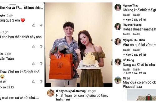 Cười ra nước mắt với món quà sinh nhật 'lạ đời' của ca sĩ Hòa Minzy tặng cầu thủ Văn Toàn