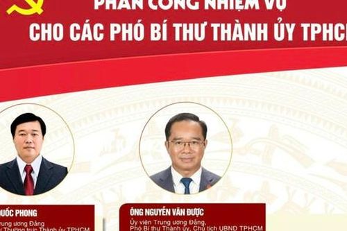 Phân công nhiệm vụ các Phó Bí thư Thành ủy TPHCM
