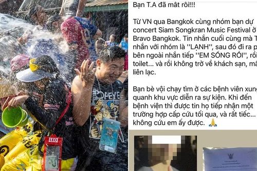 Thông tin có người Việt gặp nạn ở lễ hội Songkran Thái Lan: Thực hư ra sao, cần lưu ý gì?