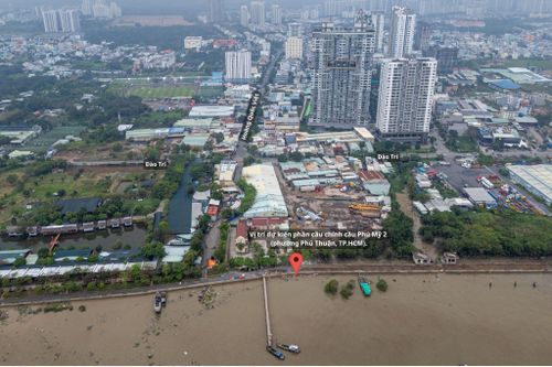 Chốt tĩnh không cầu Phú Mỹ 2, điều chỉnh luồng tàu về phía Đồng Nai