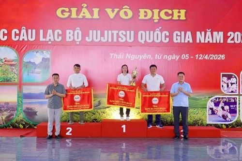 Thái Nguyên vô địch toàn đoàn Jujitsu Quốc gia 2026