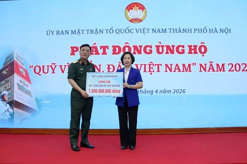 Hà Nội phát động ủng hộ Quỹ 'Vì biển, đảo Việt Nam' năm 2026