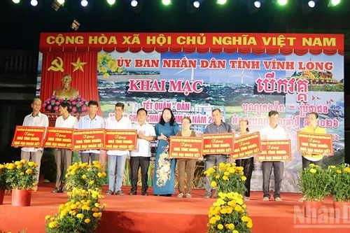 Tết quân dân mừng Chôl Chnăm Thmây tỉnh Vĩnh Long