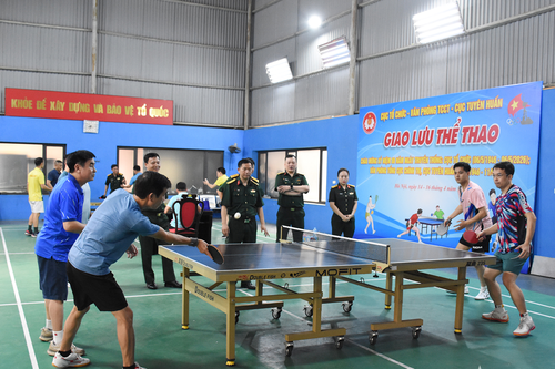 Giao lưu thể thao chào mừng kỷ niệm 80 năm Ngày truyền thống 3 cơ quan thuộc Tổng cục Chính trị