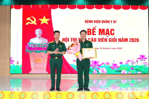 Bệnh viện Quân y 87 nâng cao chất lượng đội ngũ báo cáo viên