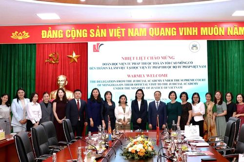 Tăng cường hợp tác đào tạo, nghiên cứu giữa Học viện Tư pháp Việt Nam – Mông Cổ