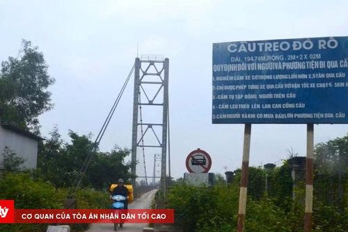 Tạm dừng khai thác cầu treo Đò Rô do nguy cơ mất an toàn