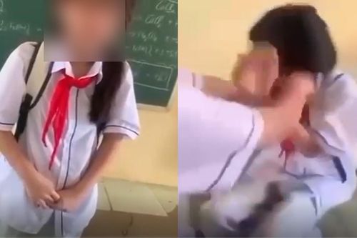 Nữ sinh ở Thanh Hóa bị nhóm bạn dùng ghế đánh vào đầu, bắt cởi áo giữa lớp
