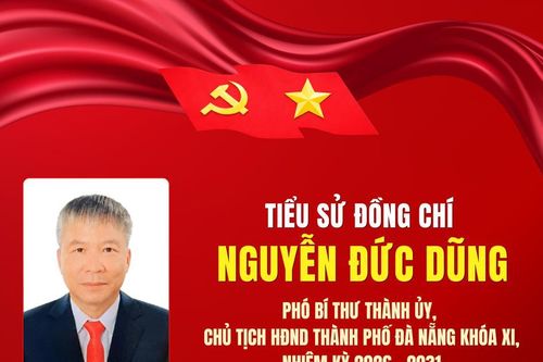 - Tiểu sử đồng chí Nguyễn Đức Dũng, Phó Bí thư Thành ủy, Chủ tịch HĐND thành phố Đà Nẵng khóa XI, nhiệm kỳ 2026 - 2031