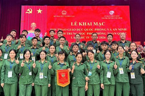 Khai mạc Hội thao Giáo dục quốc phòng và an ninh học sinh THPT toàn quốc lần thứ 4 năm 2026