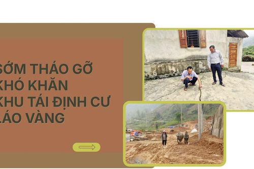 Sớm tháo gỡ khó khăn khu tái định cư Láo Vàng