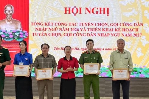 Tân Hà Lâm Hà: công tác tuyển quân năm 2026 đạt 100%