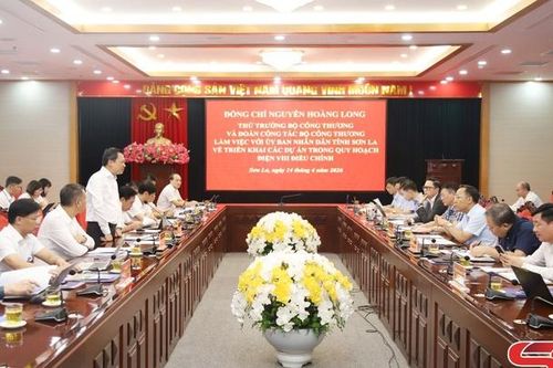 Đoàn công tác của Bộ Công Thương làm việc với UBND tỉnh Sơn La về triển khai các dự án trong Quy hoạch điện VIII điều chỉnh
