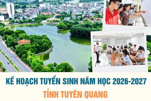 Kế hoạch tuyển sinh THCS, THPT, GDTX cấp THPT và phổ thông nội trú năm học 2026-2027 trên địa bàn tỉnh