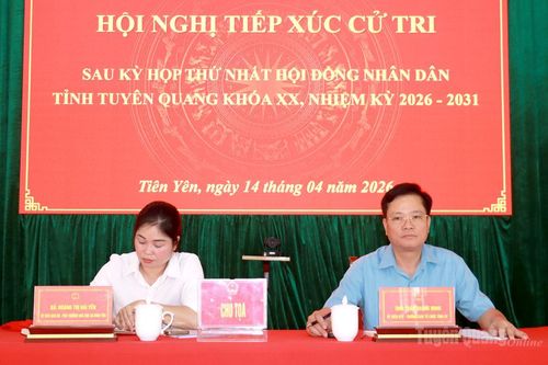 Tổ đại biểu số 5 HĐND tỉnh tiếp xúc cử tri xã Tiên Yên