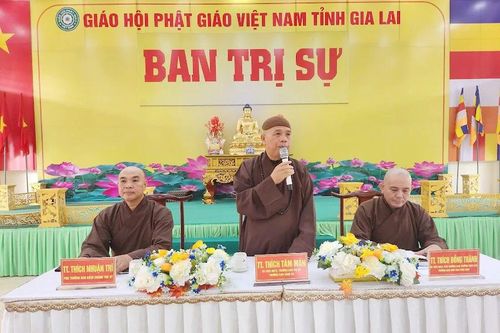 Gia Lai: Họp rà soát công tác chuẩn bị Đại hội đại biểu Phật giáo tỉnh lần thứ I