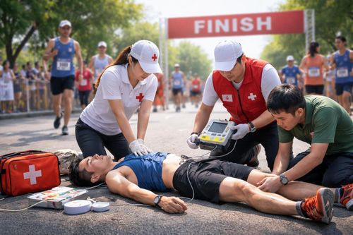 Cách vạch đích 10m, vận động viên đổ gục, ngừng tim ngay trên đường chạy