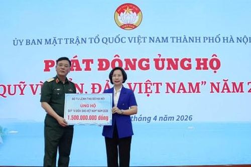 Hà Nội phát động ủng hộ Quỹ 'Vì biển, đảo Việt Nam' năm 2026