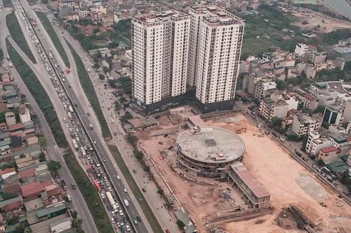 Góc nhìn trên cao lộ diện bến xe trăm tỷ hiện đại bậc nhất Hà Nội