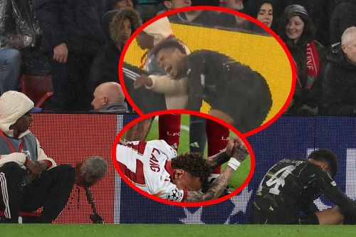 Anfield lại gây lo ngại an toàn sau chấn thương của Doue