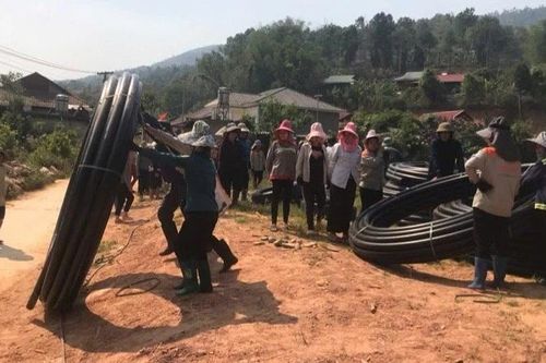Nhân dân Chiềng Sinh chung sức thực hiện 5 công trình cấp nước tự chảy