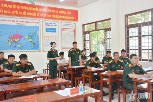 Đoàn kiểm tra Tổng cục Chính trị kiểm tra tại Trường Trung cấp Kỹ thuật miền Trung