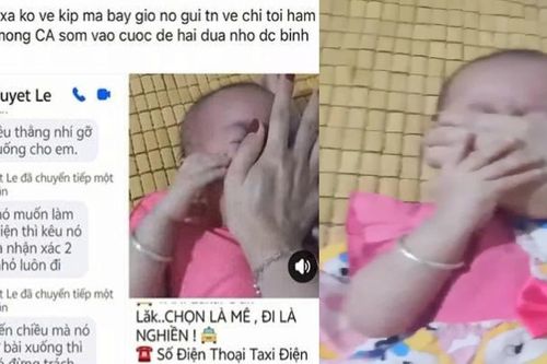 Phẫn nộ clip bé 1 tuổi bị bóp mặt đến nghẹt thở, khóc đỏ người