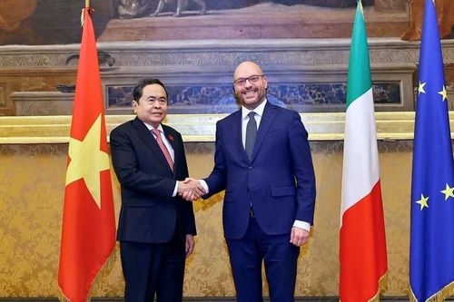 Chủ tịch Quốc hội Trần Thanh Mẫn hội đàm với Chủ tịch Hạ viện Italia Lorenzo Fontana