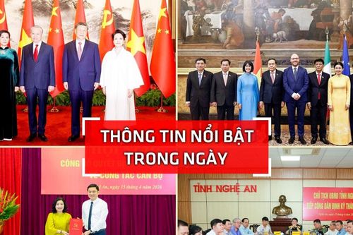 Nghệ An: Thông tin nổi bật ngày 15/4