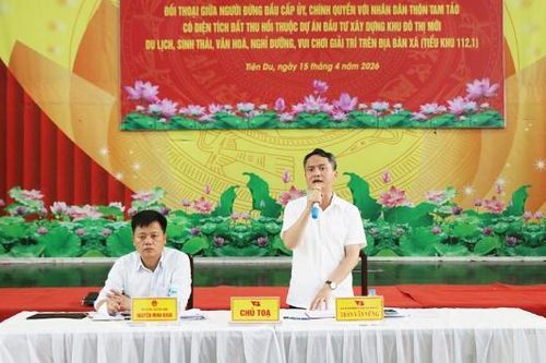 Xã Tiên Du: Đối thoại với người dân thôn Tam Tảo về dự án khu đô thị mới