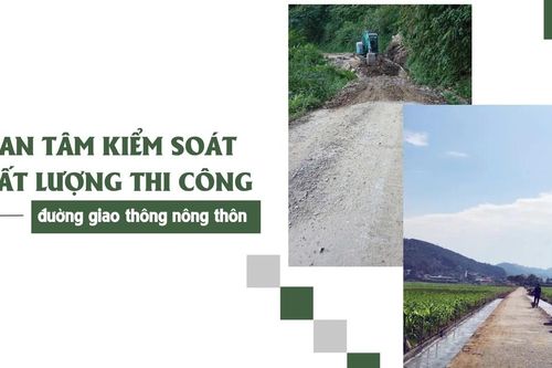 Quan tâm kiểm soát chất lượng thi công đường giao thông nông thôn